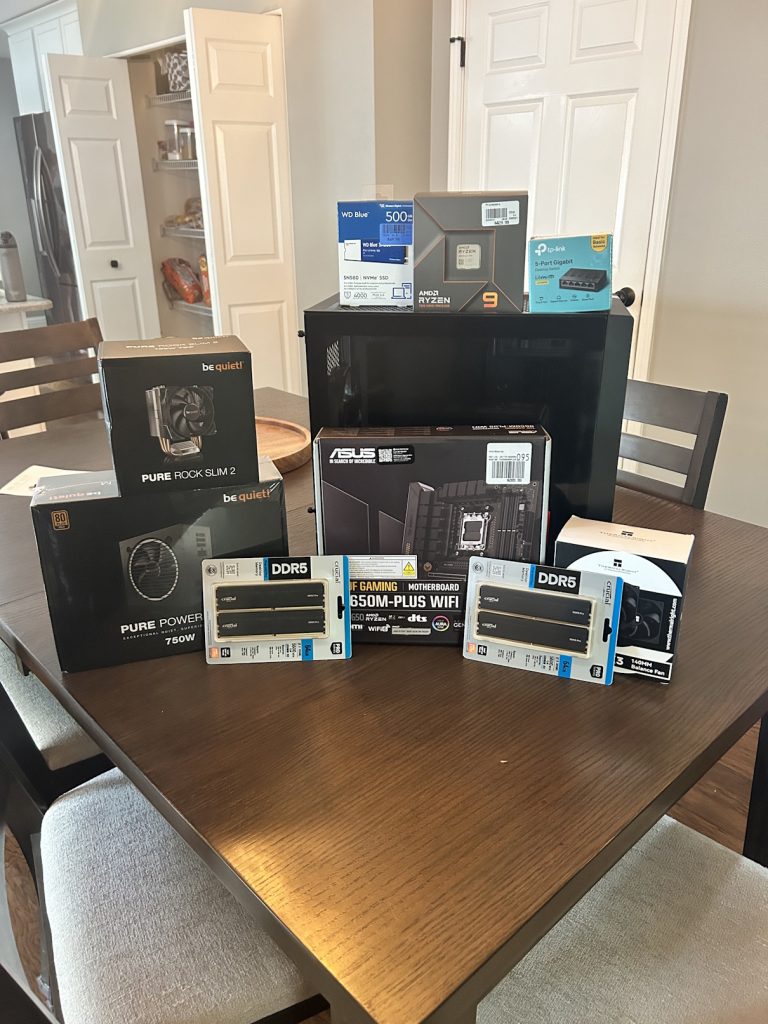 Picture of all of my components