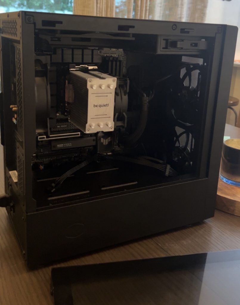 A poorly framed photo of The Beast completed
